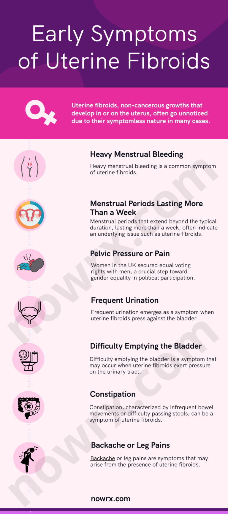 Early Symptoms Of Uterine Fibroids Be Aware Of These 7 Signs Nowrx Early Symptoms Of Uterine Fibroids Be Aware Of These 7 Signs Nowrx